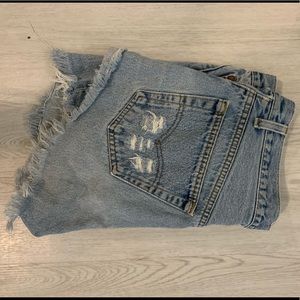 Levi’s Distressed Vintage Jean Shorts